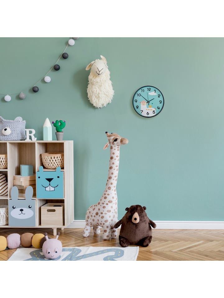 relaxdays Kinder-Wanduhr 