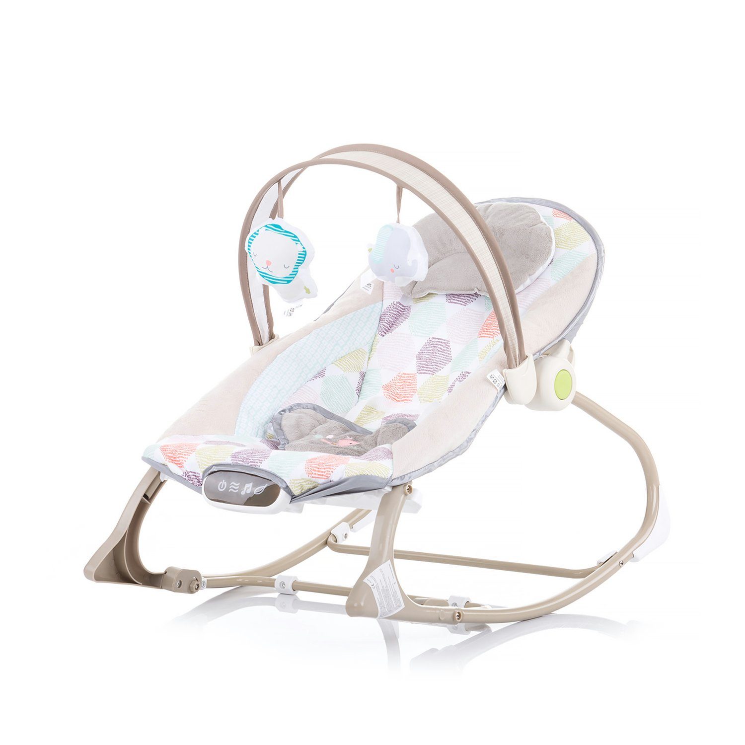 Chipolino Babywippe Babywippe Dolce, Musikfunktion Vibration, Naturgeräusche, Spielbogen