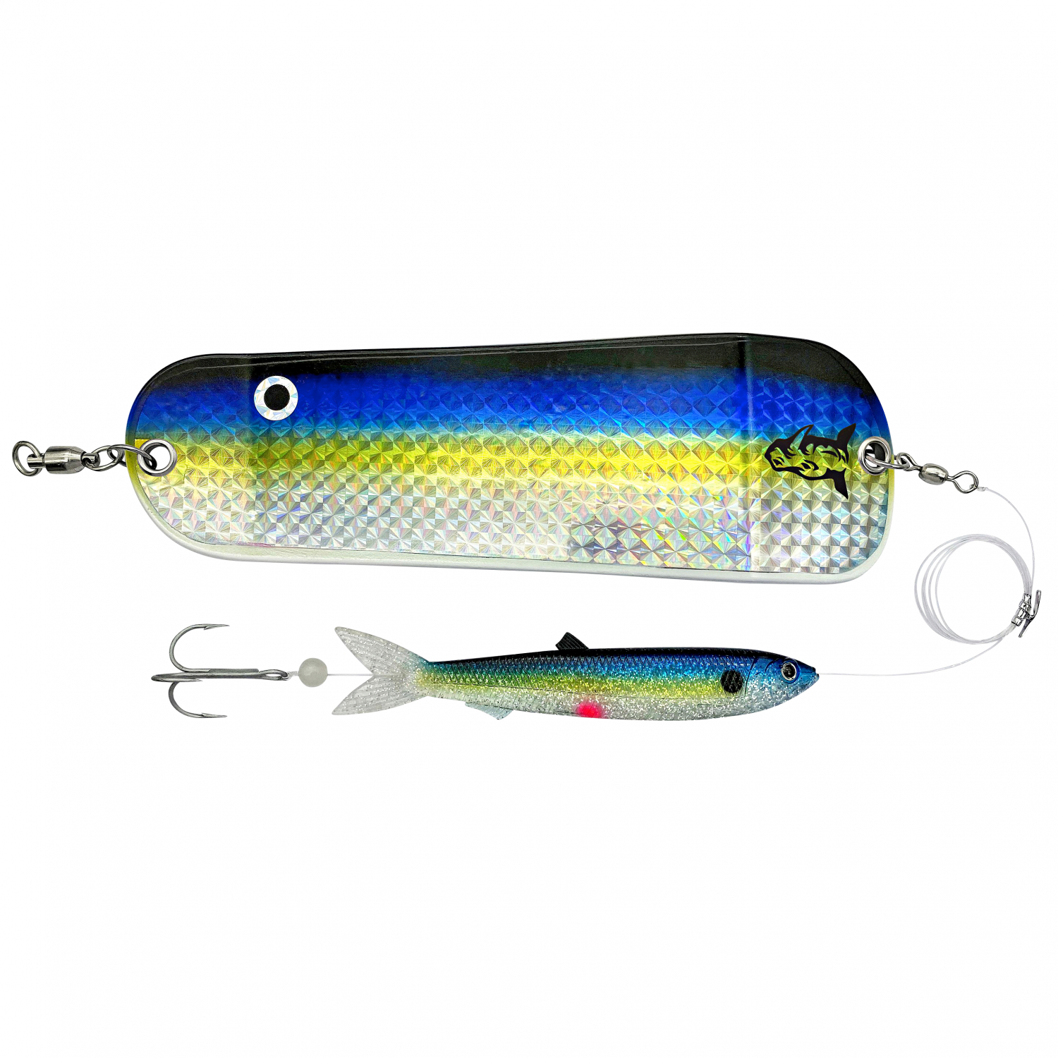 Rhino Blinker Flasher mit Soft Finny (Swedish Flag)