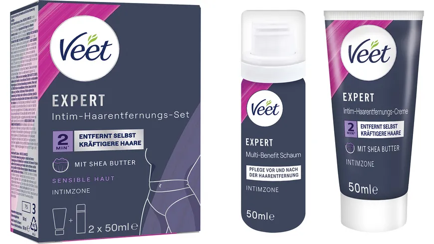 Veet Expert Intim-Haarentfernungs-Set 100 ml