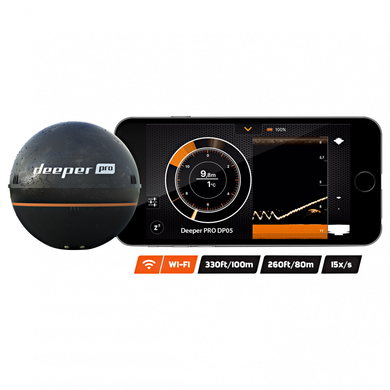 Deeper Fishfinder Smart Sonar Pro