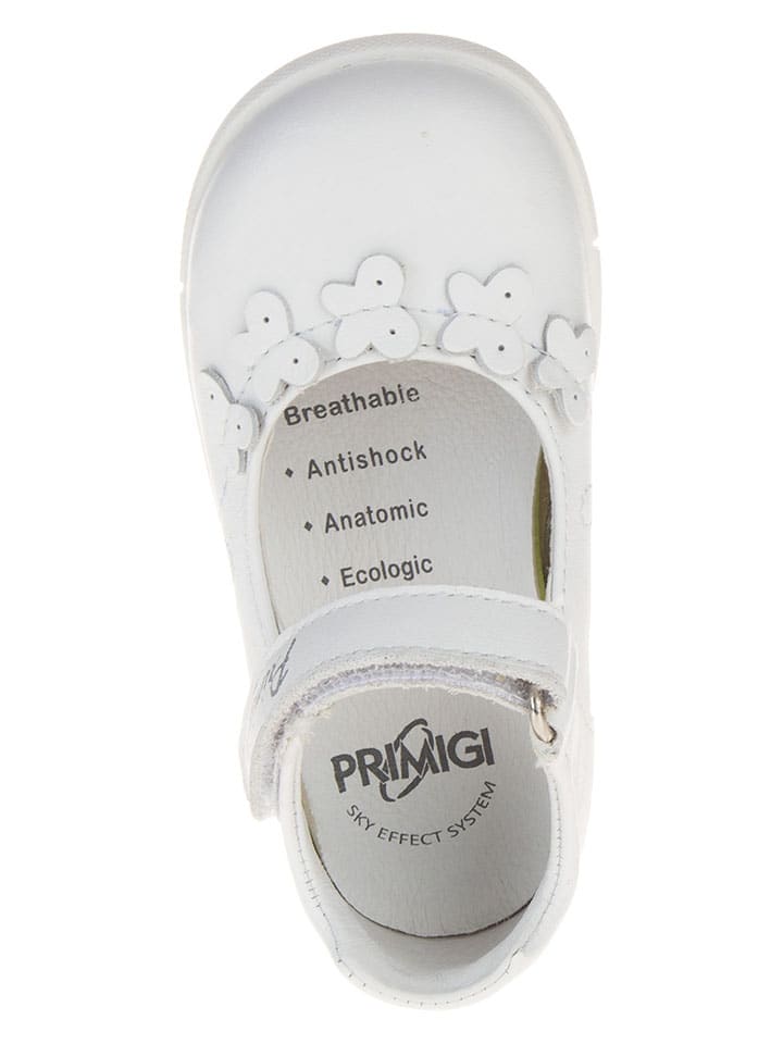 Primigi Leder-Ballerinas in Weiß günstig kaufen