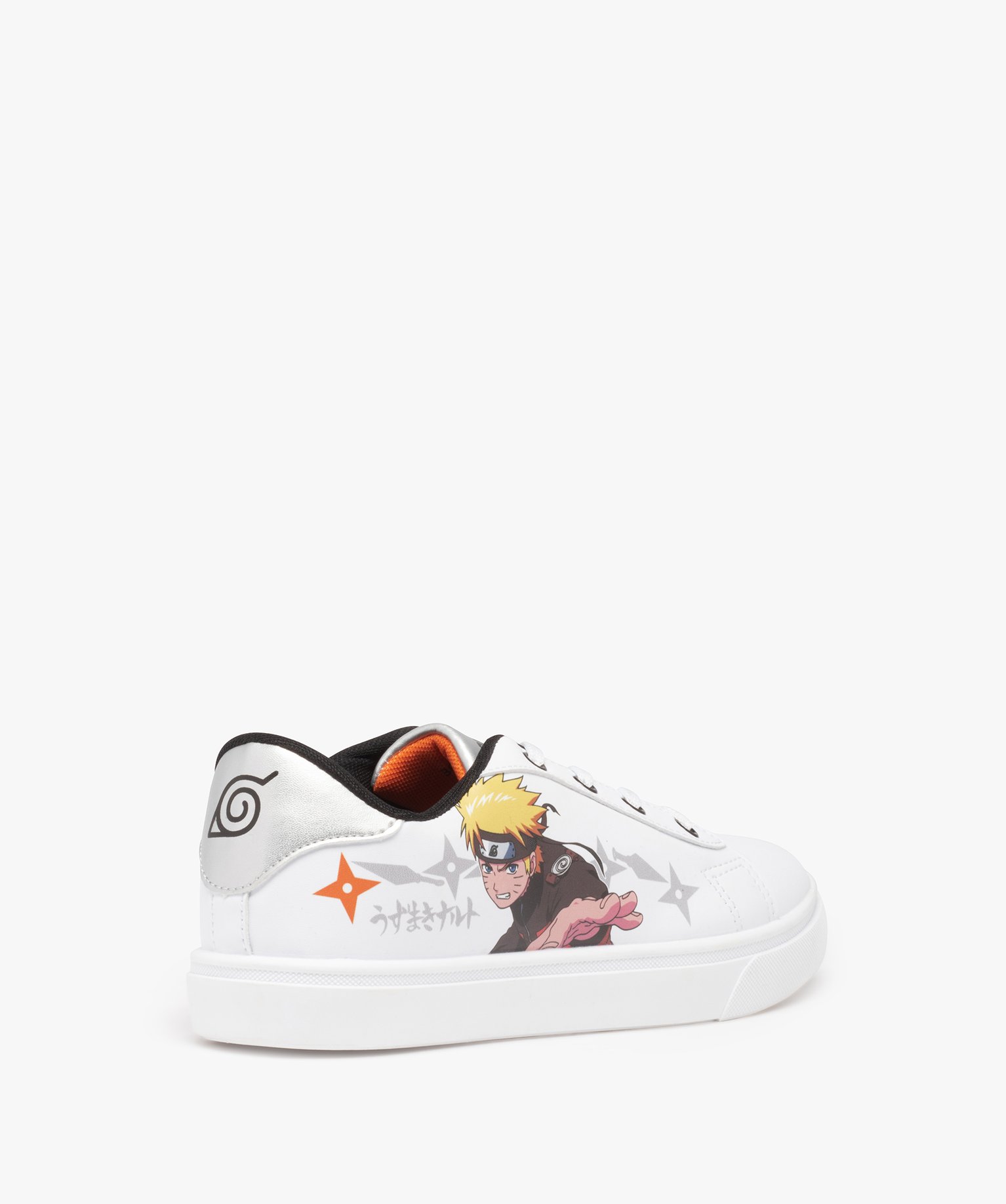 Baskets Garçon imprimées à lacets - Naruto blanc | GEMO