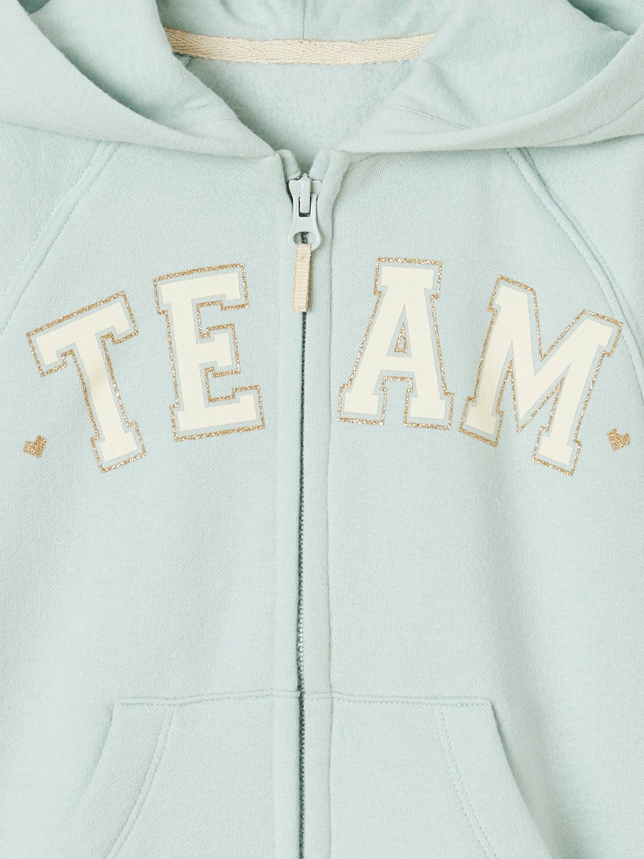 Vertbaudet Mädchen Kapuzensweatjacke Oeko-Tex - grün