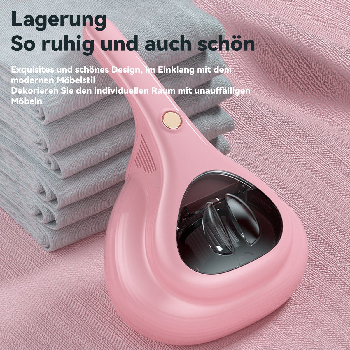 DOPWii Matratzenreinigungsgerät 60W Handheld Bett Milben Sammler,UV Sterilisieren Entfernen Milben, 60,00 W, beutellos