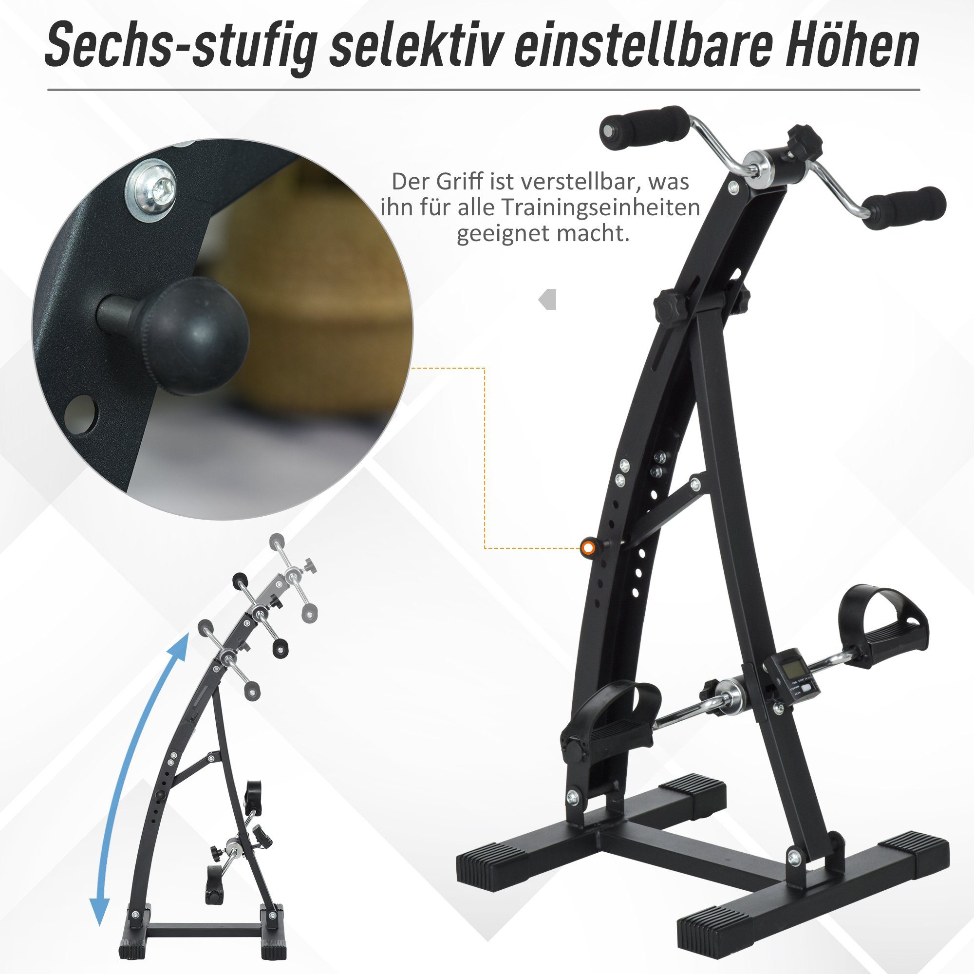 HOMCOM Heimtrainer Bewegungstrainer für Senioren