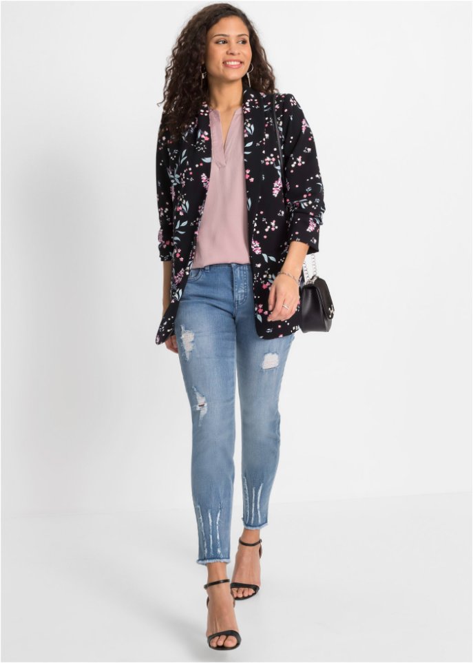 Bedruckter Longblazer