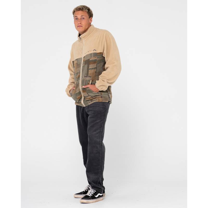 RUSTY SHAG PANELED FULL ZIP FLEECE Fleecejacke Herren