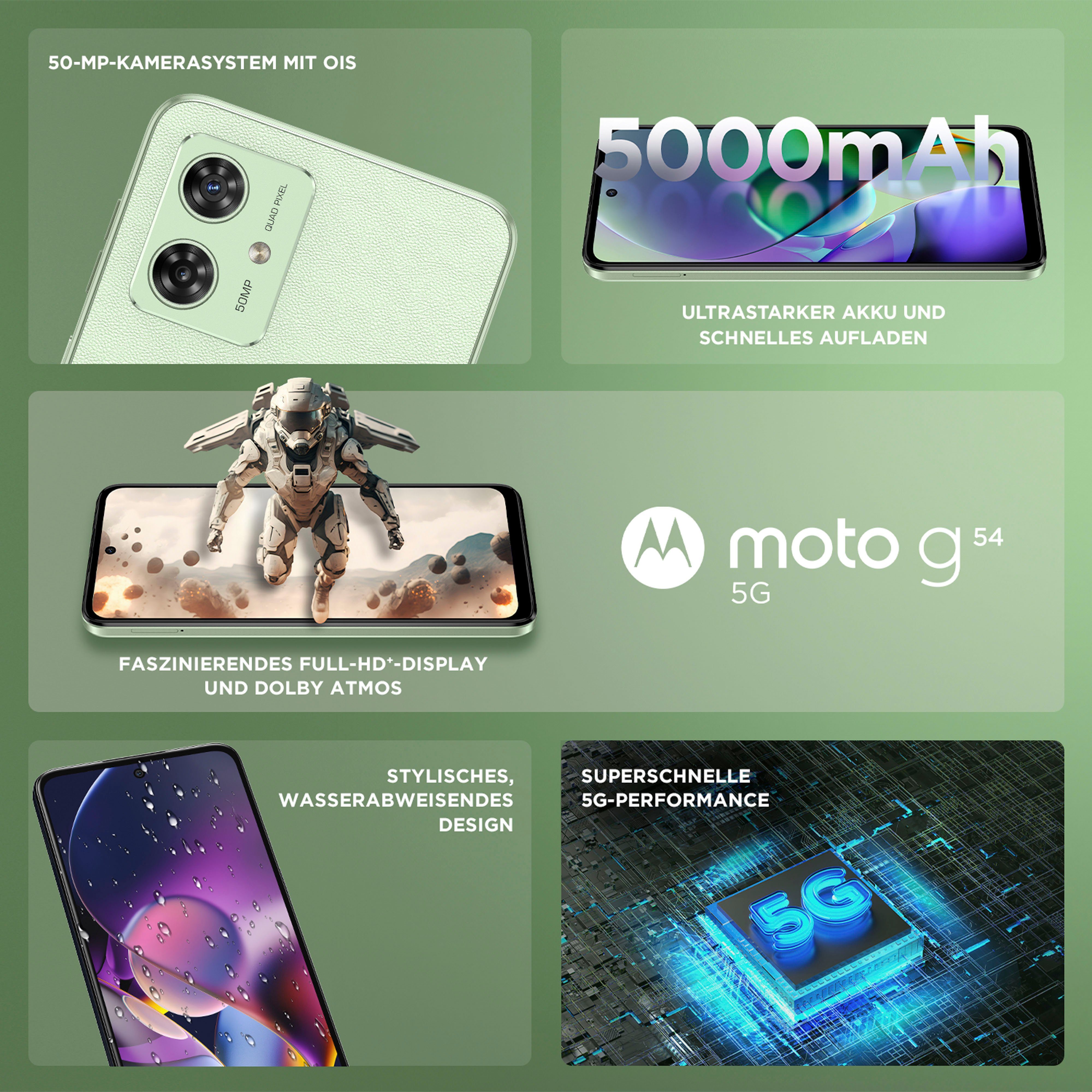 Motorola moto g54 Smartphone (16,51 cm/6,5 Zoll, 256 GB Speicherplatz, 50 MP Kamera)