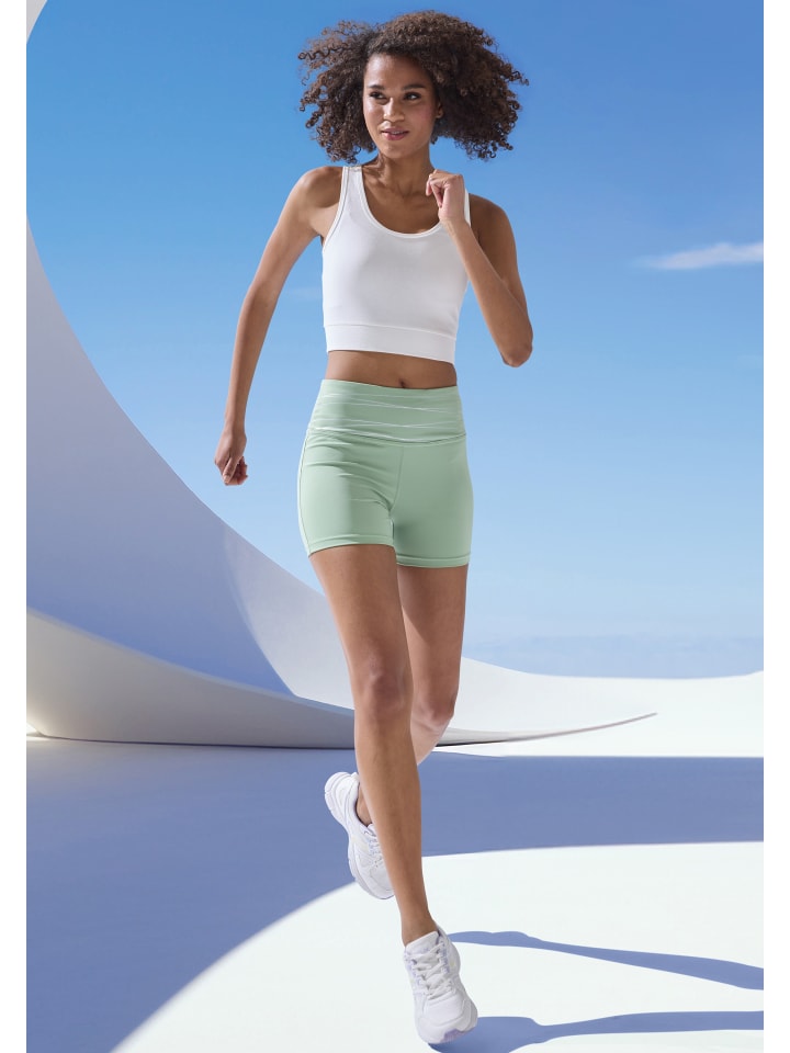 Vivance Active Shorts in mintgrün, silber günstig kaufen