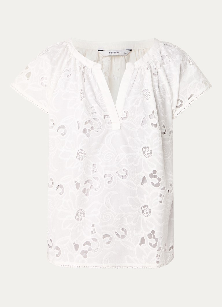 Summum Tunic with embroidery and openwork detail