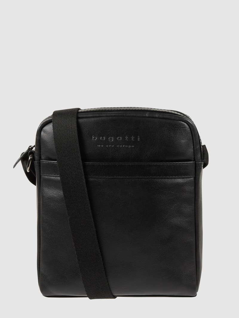 Umhängetasche aus Leder in schwarz