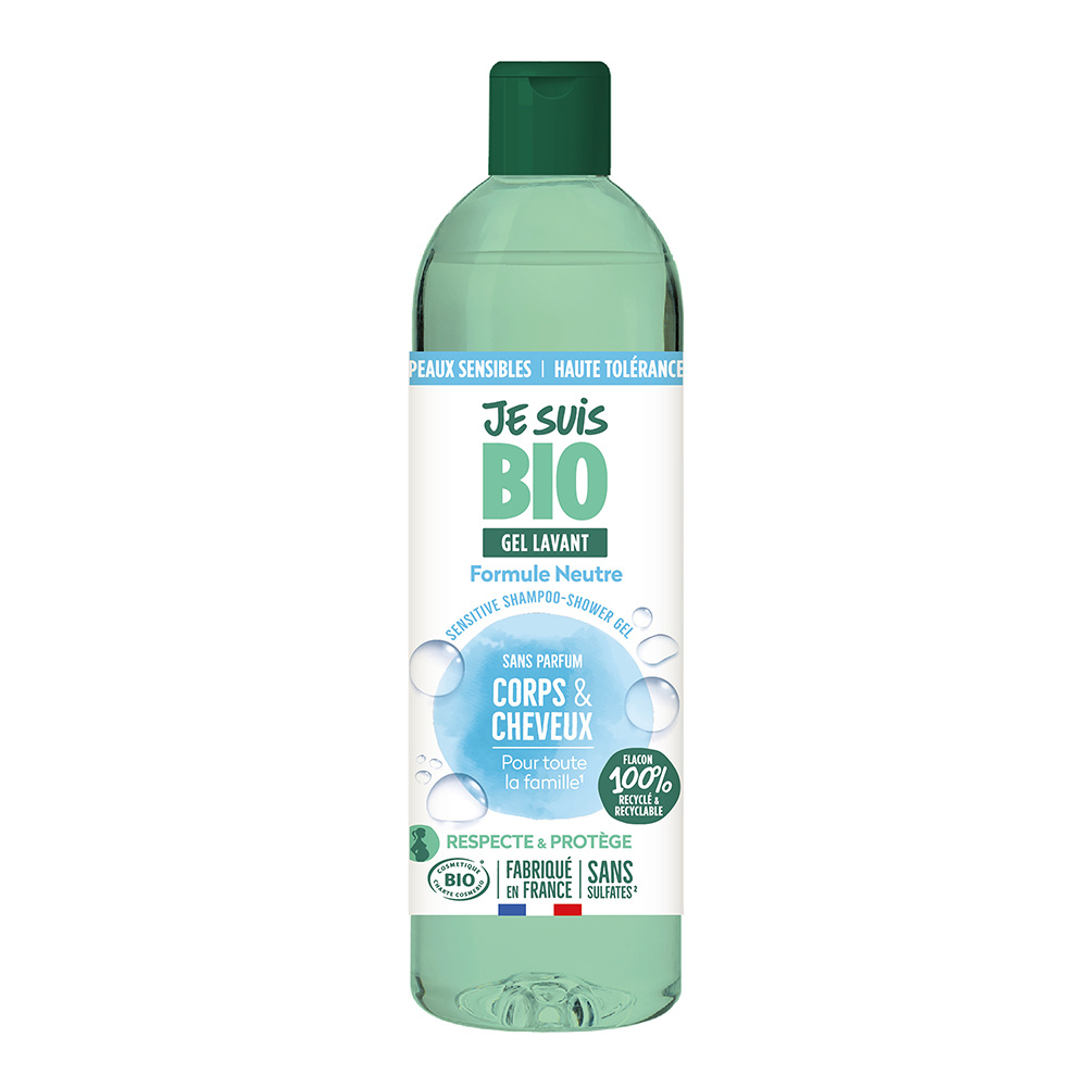 je suis bio Gel lavant corps & cheveux sans parfum 250ml Gel lavant