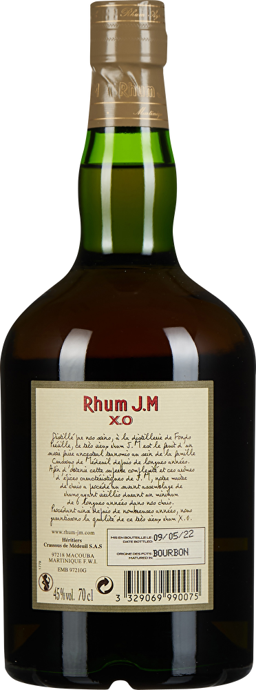 Rhum J.M Rhum Très Vieux Agricole XO 0,7 Liter im Geschenkkarton