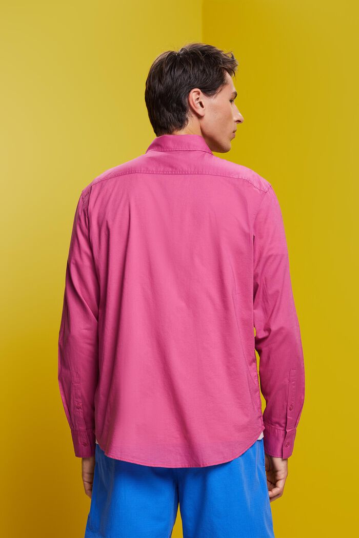 Unifarbenes Longsleeve, 100 % Baumwolle