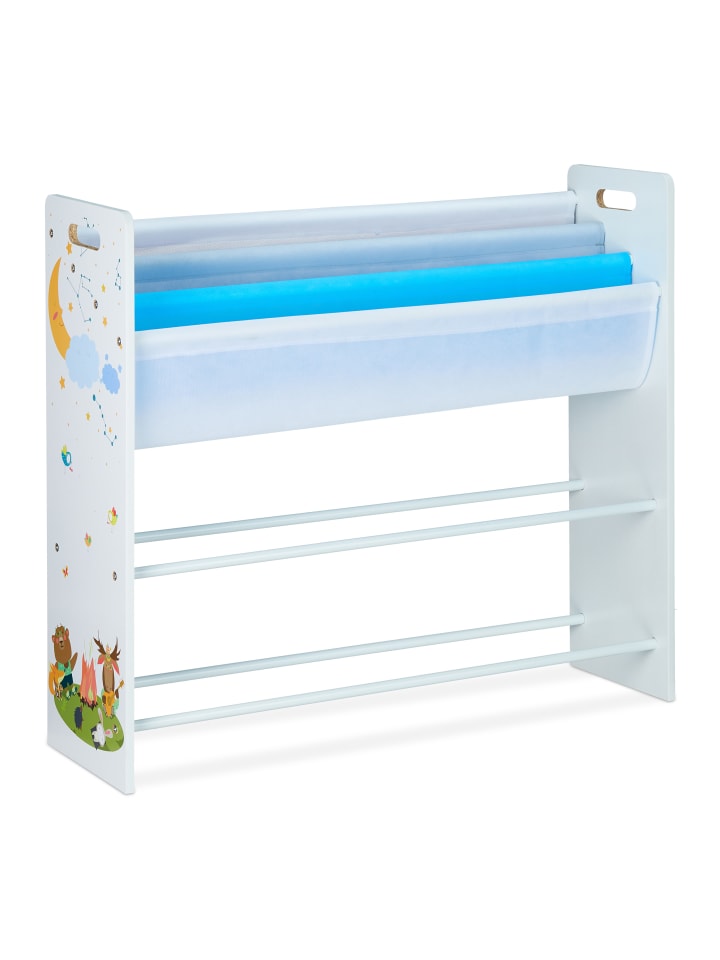 relaxdays Kinderregal Lagerfeuer in Bunt - (B)86 x (H)78 x (T)26,5 cm günstig kaufen onesize
