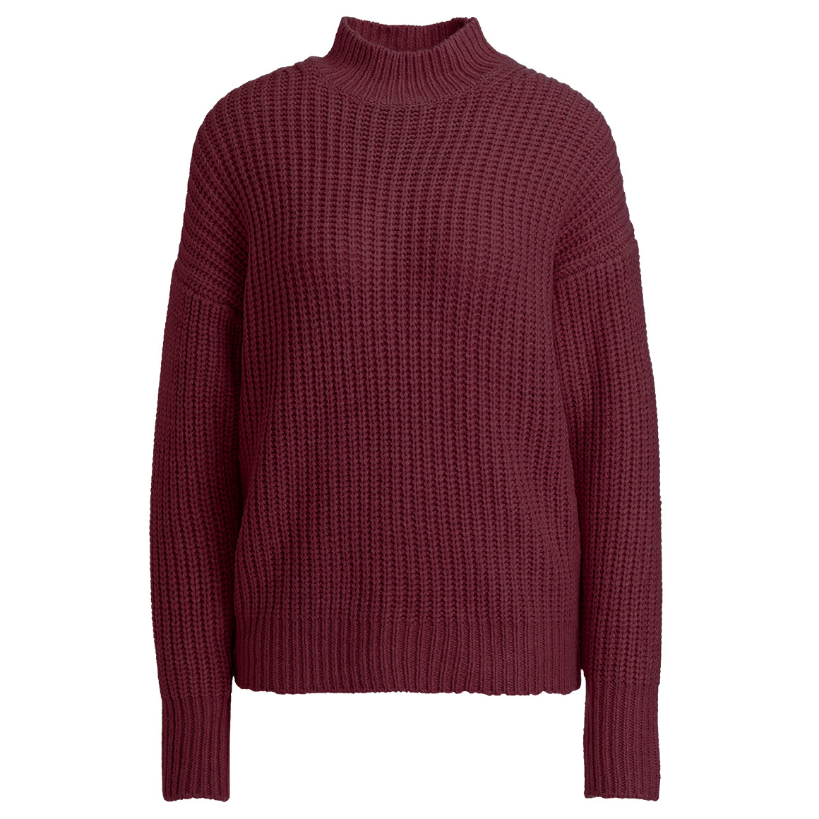 Damen Strickpullover mit Stehkragen