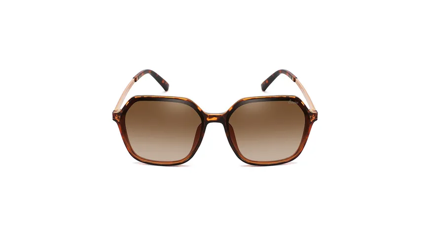 Caresse Brillenmode Sonnenbrille Metall demibraun