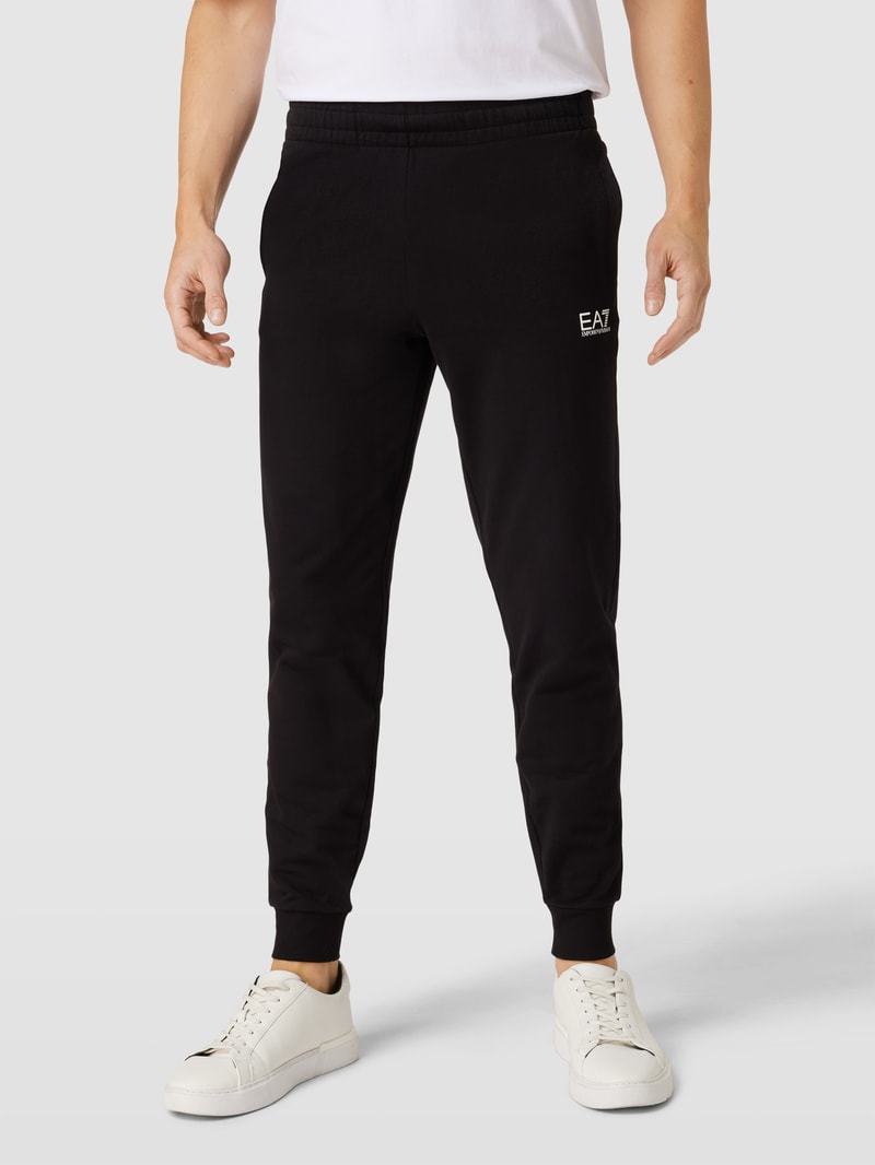 Trainingsanzug mit Label-Details in schwarz
