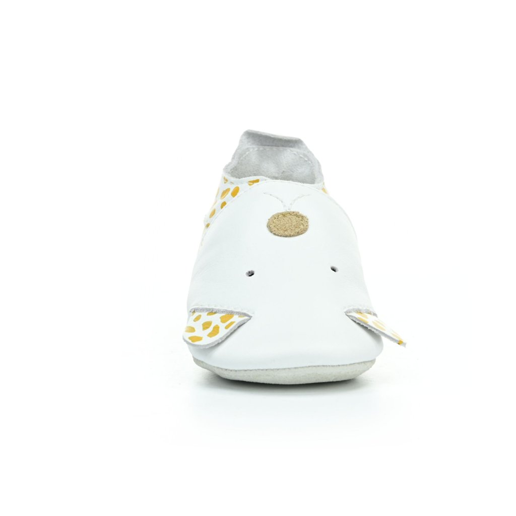Bobux Dalmatin White (Soft Sole) Krabbelschuhe