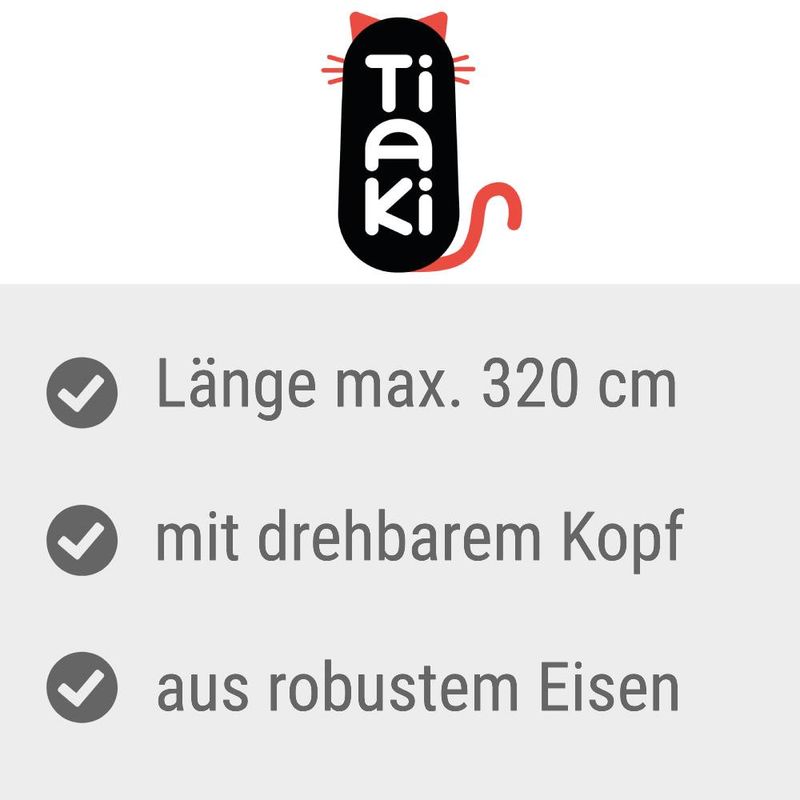 TIAKI Teleskopstange für Katzennetze zu TOP-Preisen