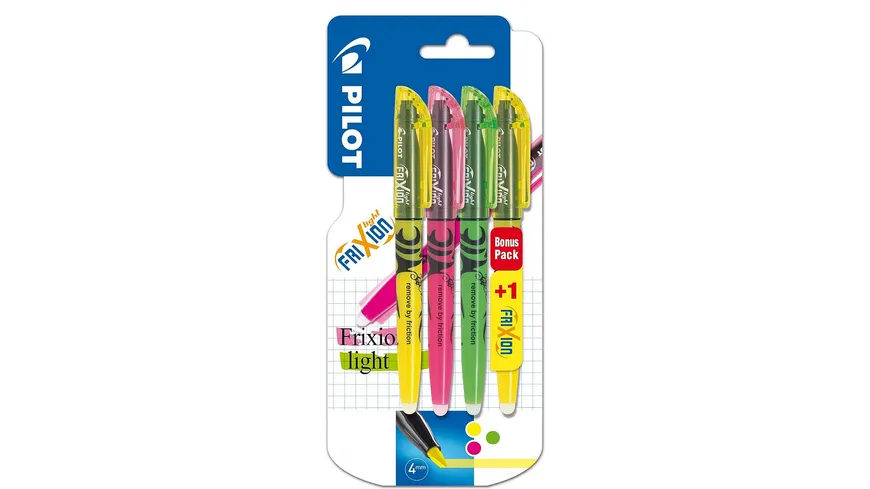 PILOT FriXion Light Textmarker 3+1 Etui