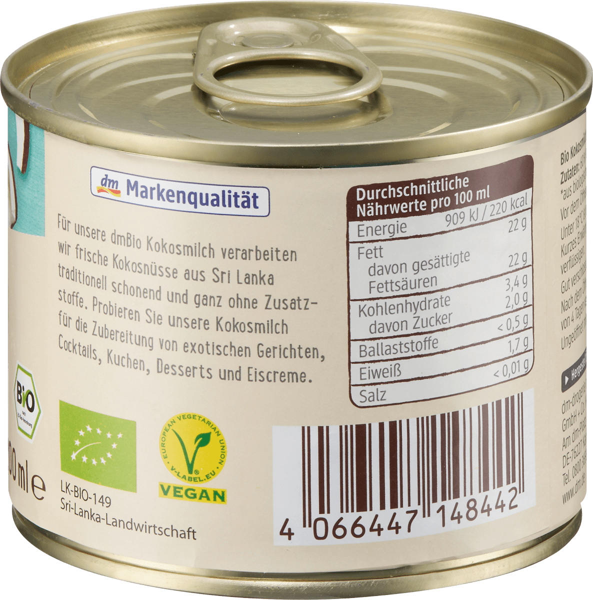 Kokosmilch, 200 ml