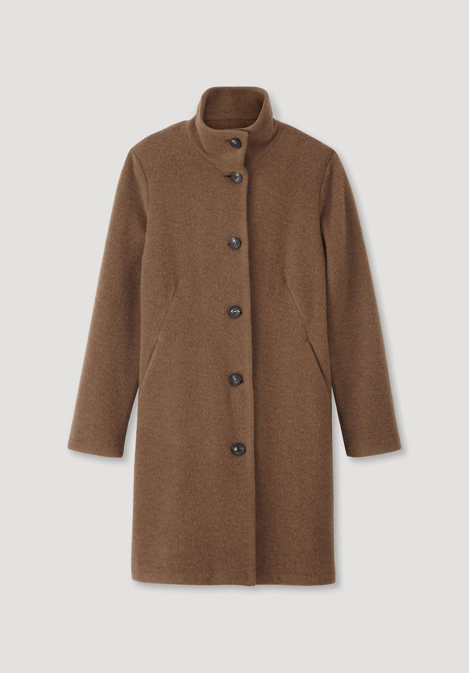Wollfleece Mantel aus reiner Bio-Merinowolle