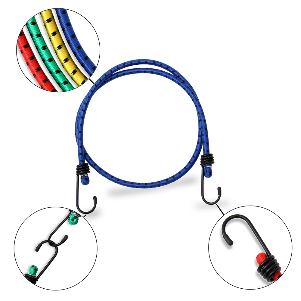 DEUBA Spanngummi Expander 8 tlg 40-100cm x 0,8cm blau / gelb / grün / rot