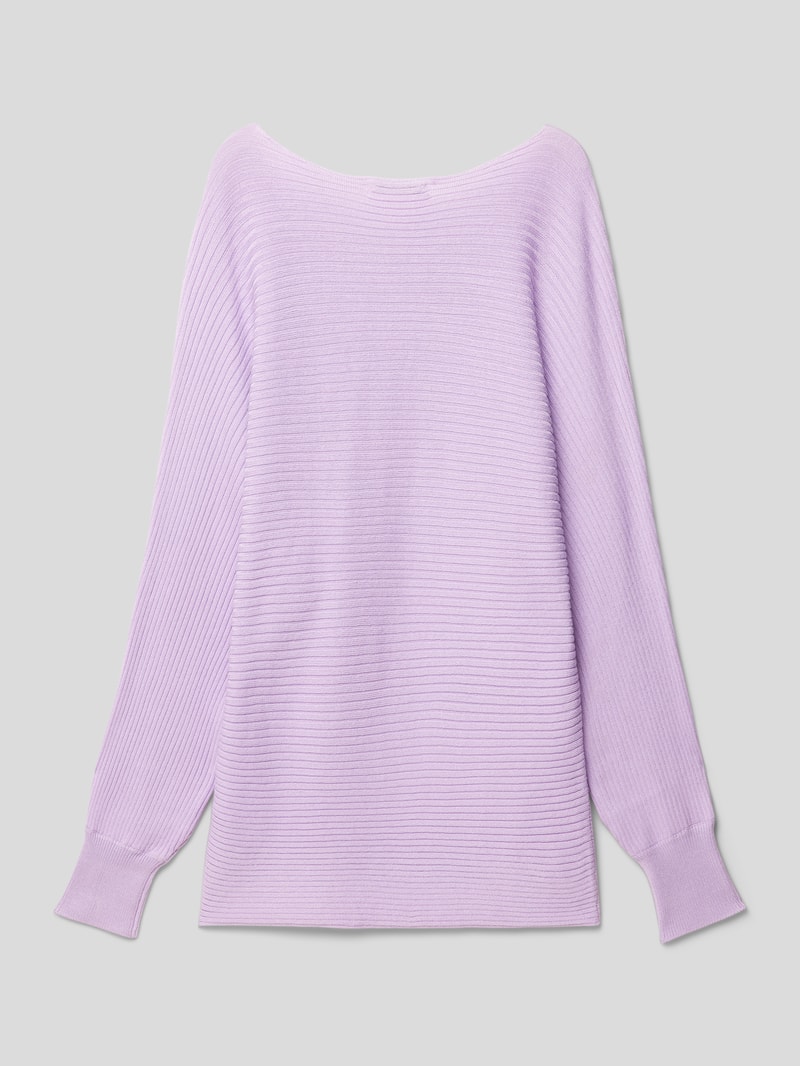 Strickpullover aus Viskose-Mix in flieder