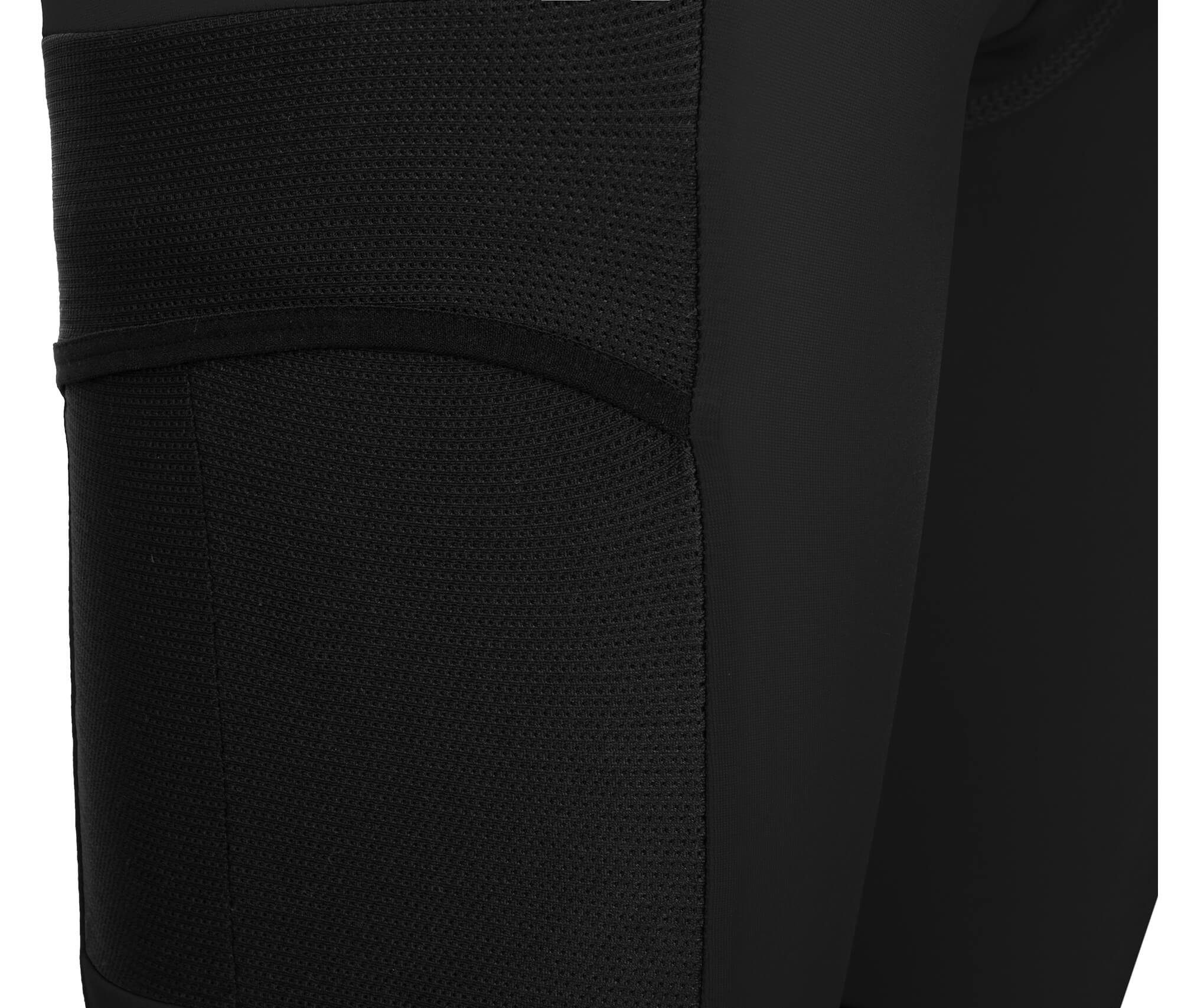 Bergson Fahrradhose SUNDRA COMFORT Capri (mit Sitzpolster) Damen 3/4 Radhose, bielastisch, tight, Normalgrößen, schwarz
