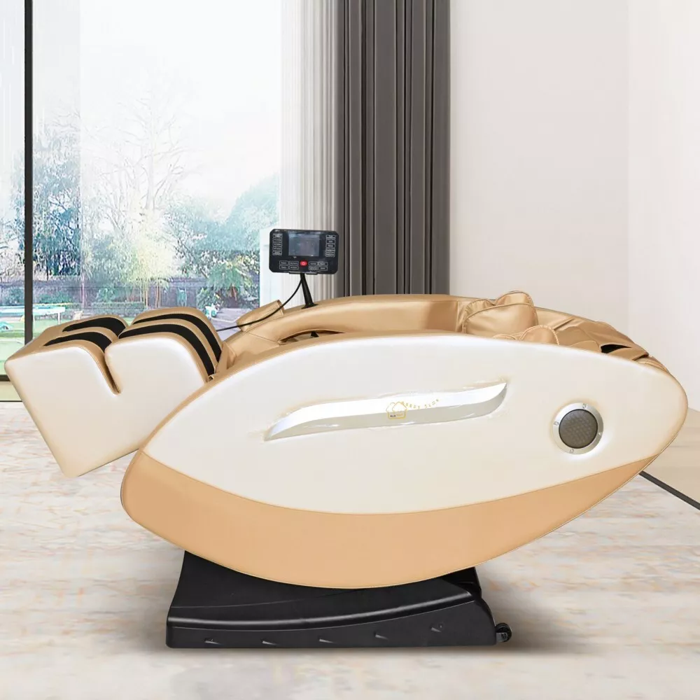 Happy Home Happy Home elektrischer Massagesessel mit Airbag Massage für Arme, Beine und Schultern creme