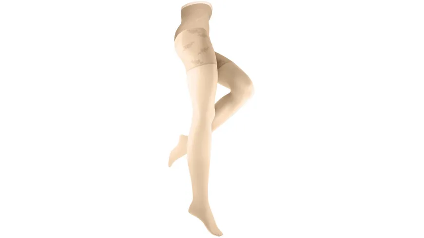 WILOX Damen Stützstrumpfhose PUSH UP 20 DEN make up