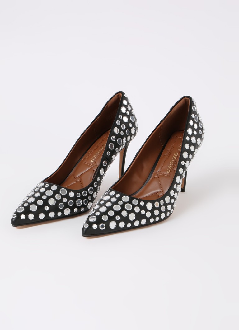 Kurt Geiger Belgravia leather pump with rhinestones