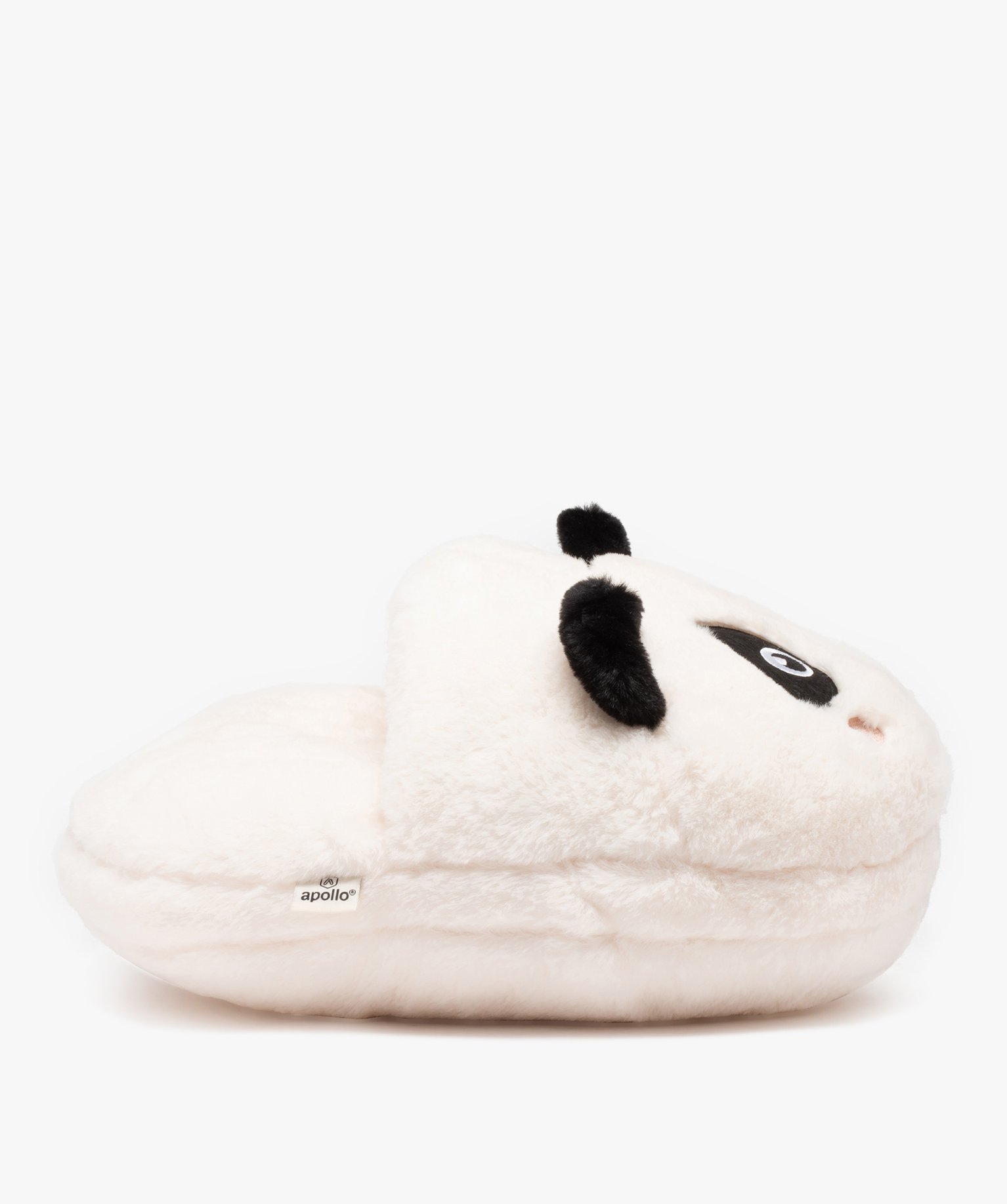Chaussons femme géants en volume tête d'animal beige | GEMO