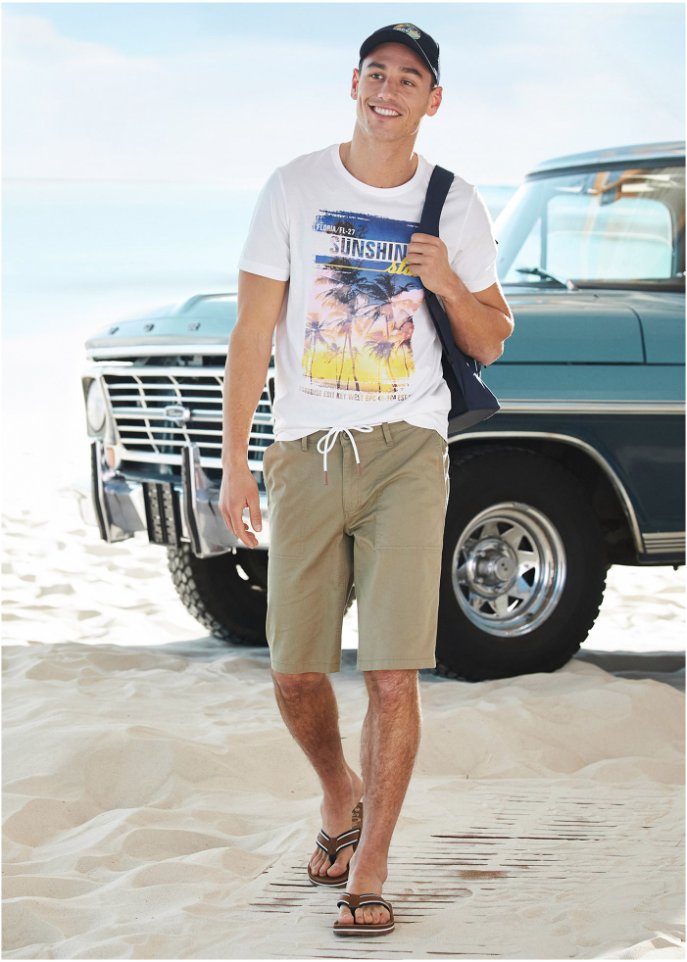 Stretch-Bermuda, Regular Fit