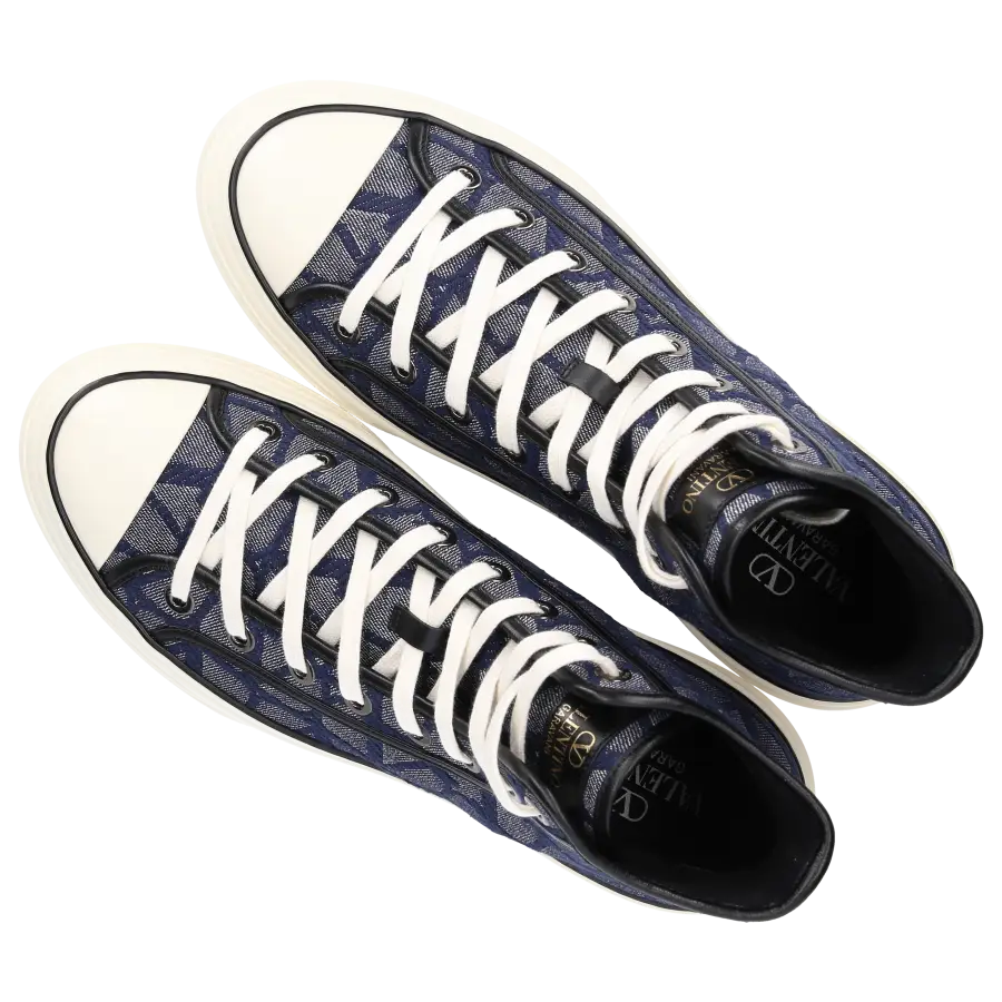 Valentino Garavani - Stiefeletten TOTALOOP Textil - blau