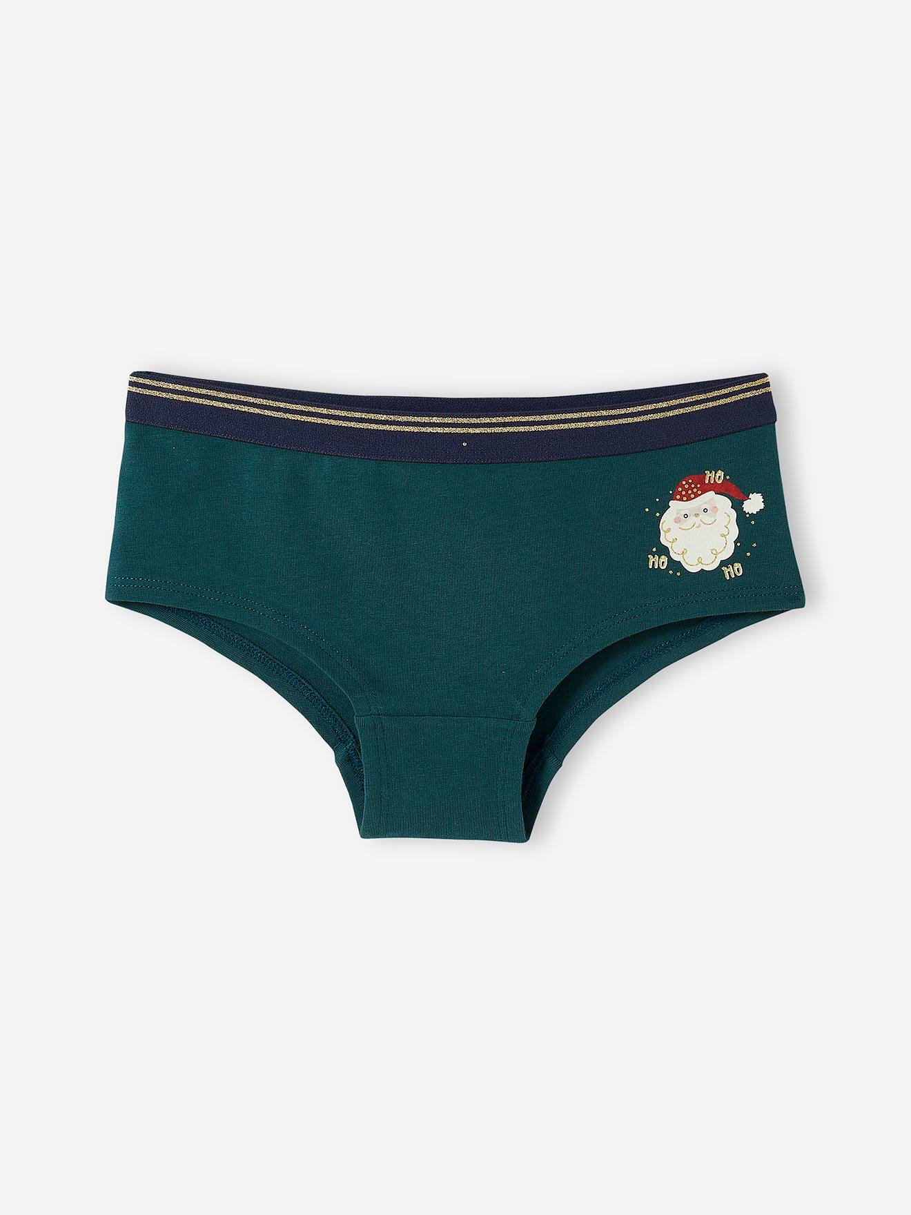 Lot de 3 shorties Noël fille rouge