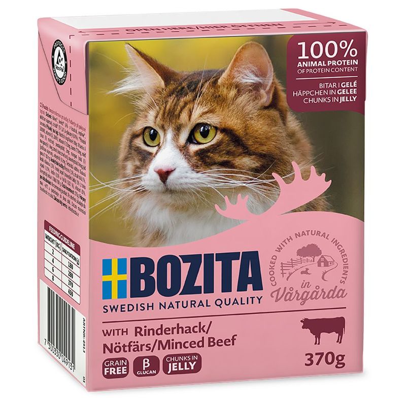 Sparpaket Bozita Häppchen in Gelee 24 x 370 g