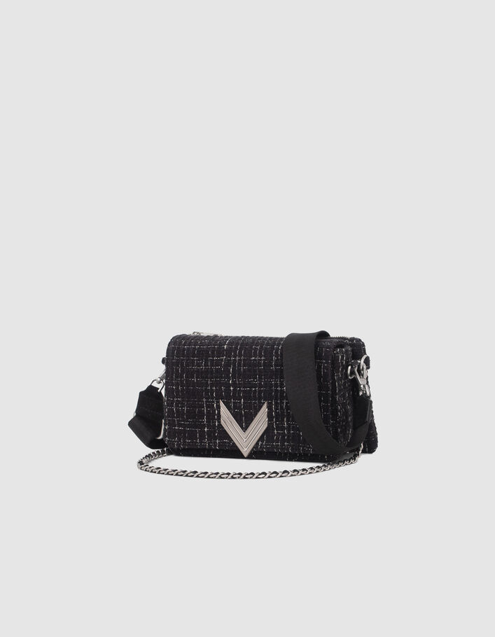 Le 111 CROSBY STREET noir façon tweed Femme