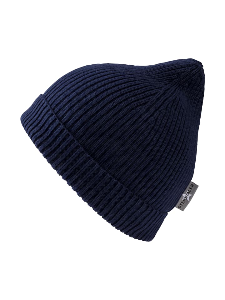 Sterntaler GOTS Strickmütze Rippe in marineblau günstig kaufen