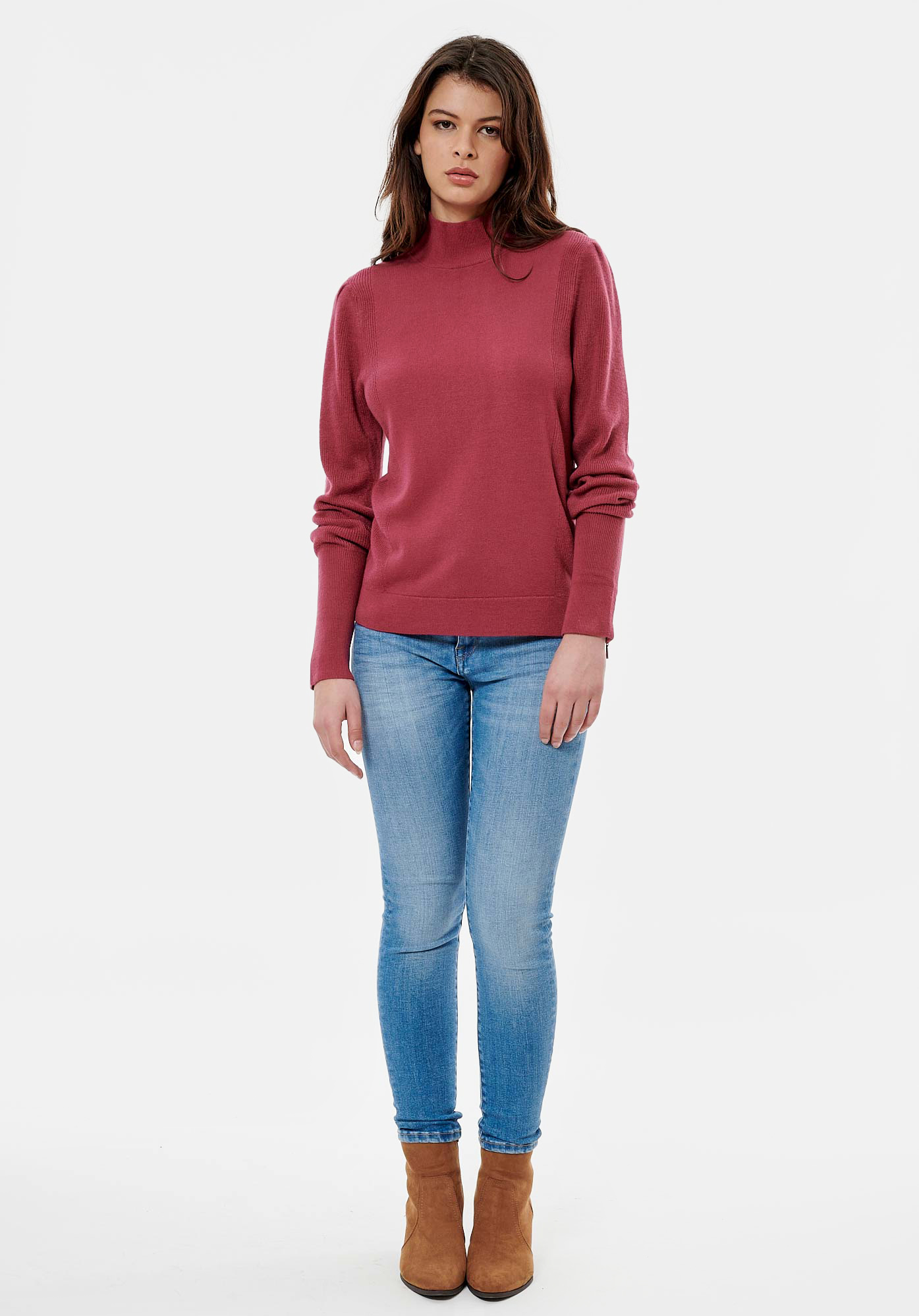 LIZON  Pull fuchsia femme