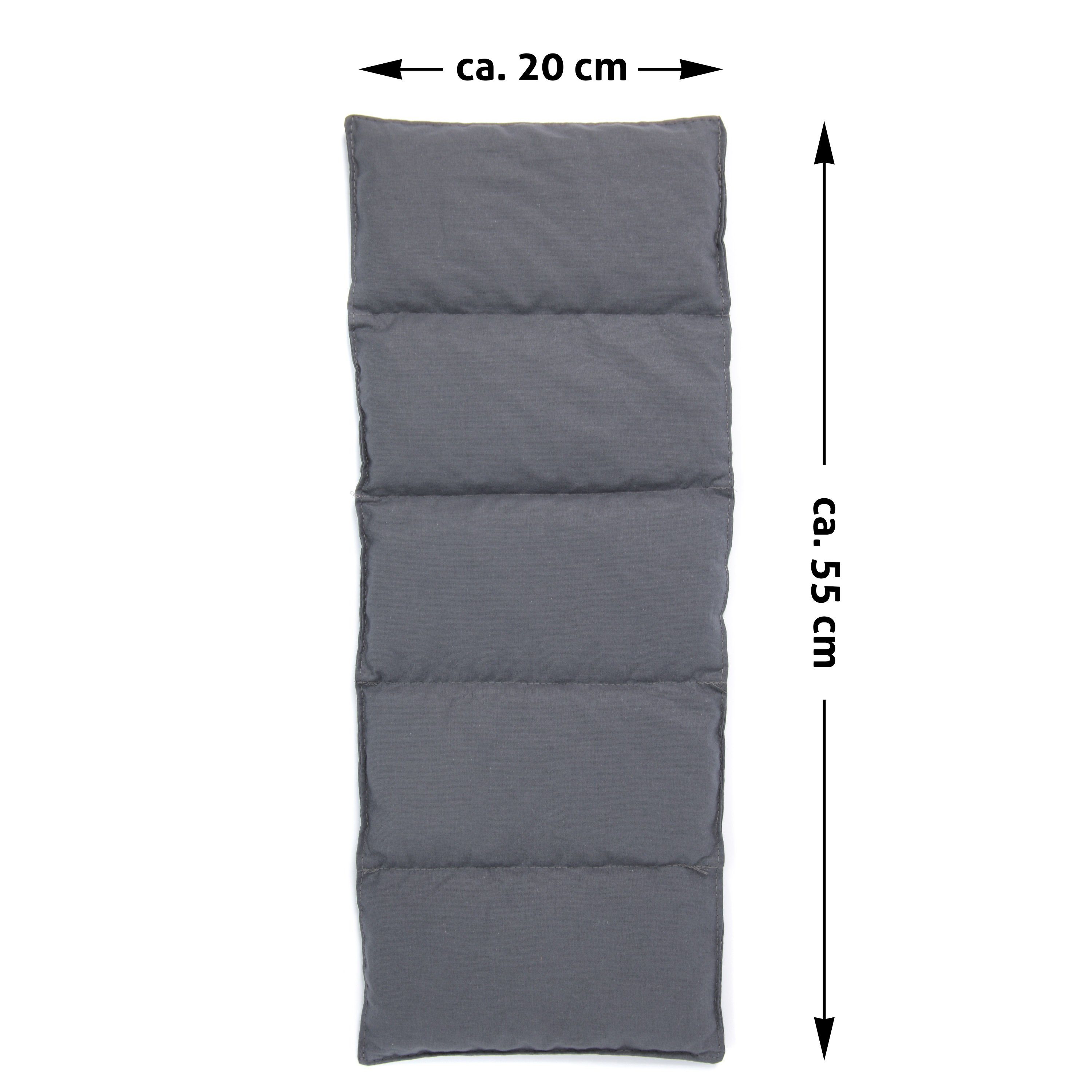 Amilian Kirschkernkissen 55 x 20 cm (Made in EU), Wärmekompresse, Wärmekissen, Wärmekompresse, Massagekissen, Kältekissen