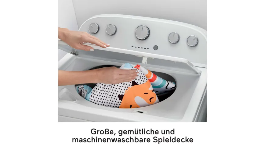 Fisher-Price Spieldecke mit Spielbogen (Licht & Musik), Krabbeldecke ab 0 M.