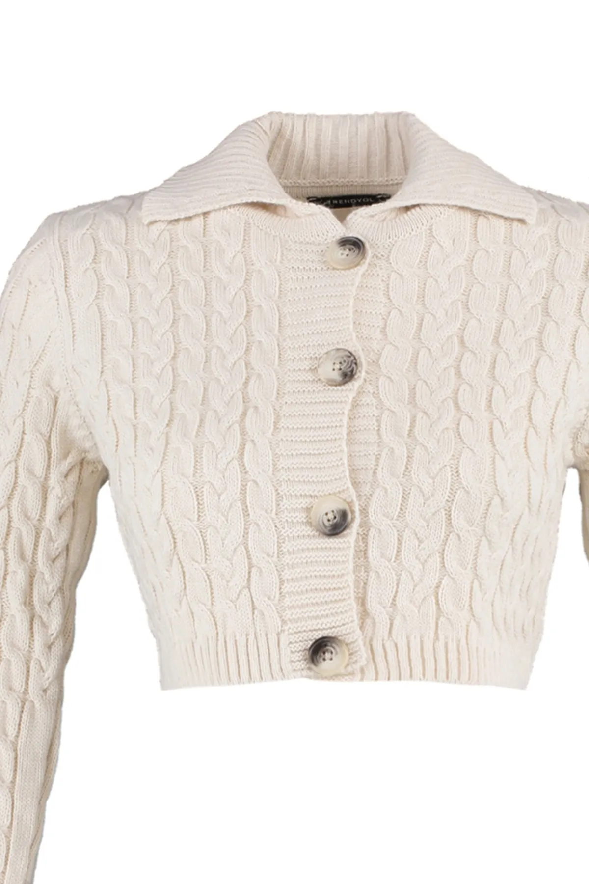 Trendyol Collection  Stone Crop Strick-Cardigan TWOAW22HI0344