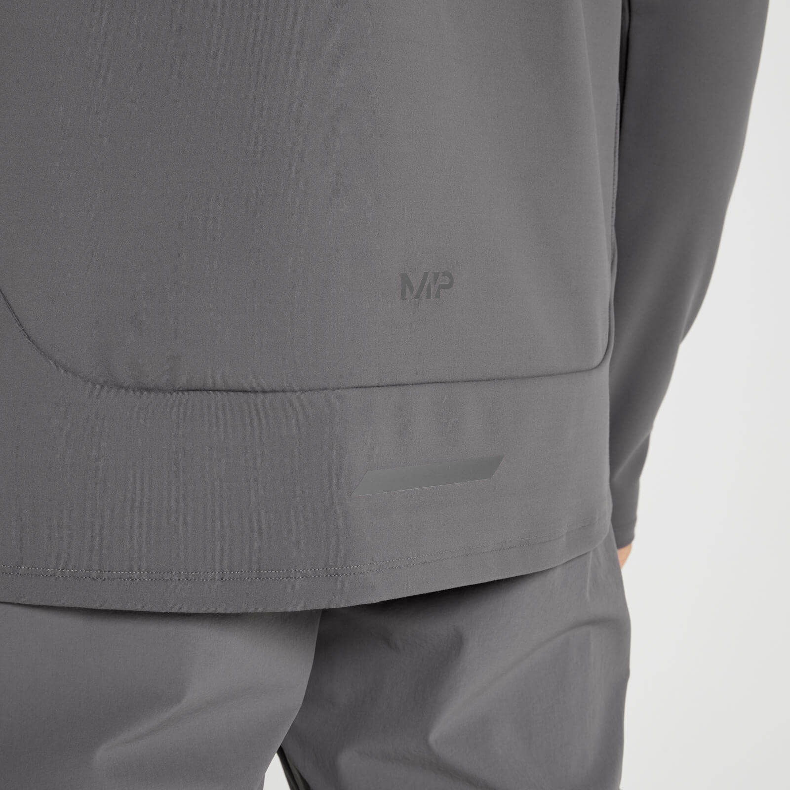 Haut à fermeture éclair ¼ MP Velocity Ultra pour hommes – Gris galet