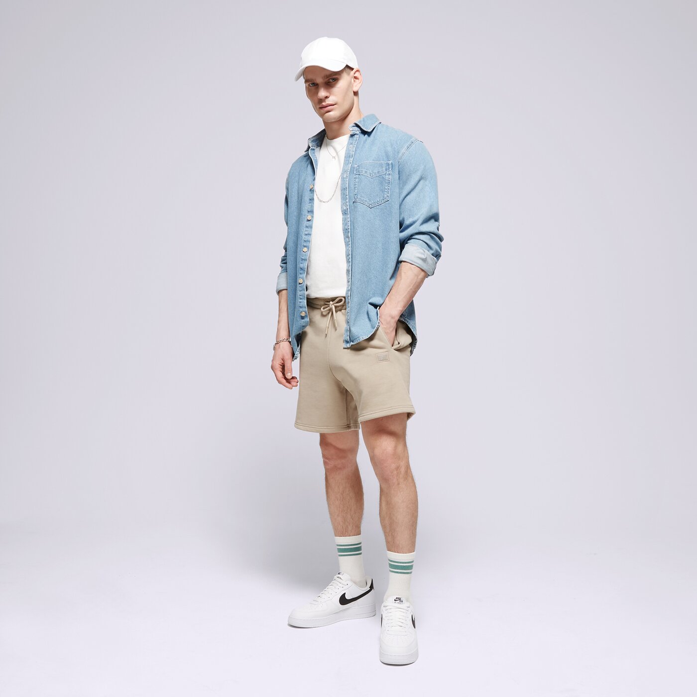 ALPHA INDUSTRIES SHORTS ALPHA ESSENTIALS RL SHORTS Beige
