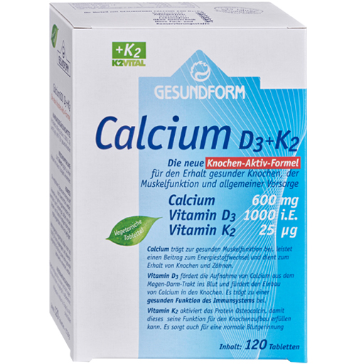 GESUNDFORM Calcium D3 K2 Tabletten  120 St  Tabletten