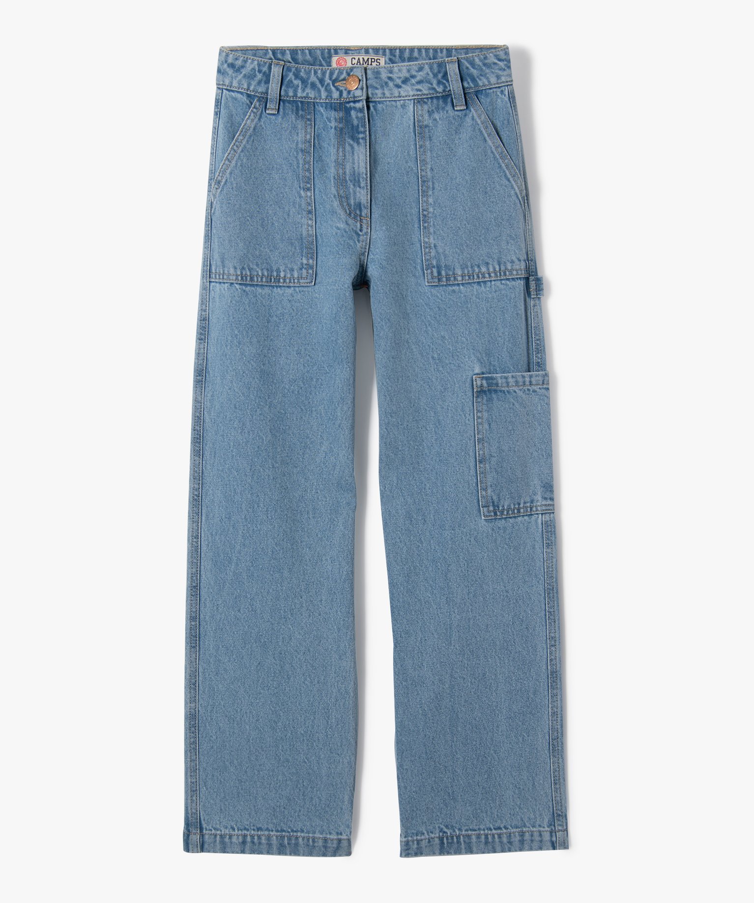 Jean fille coupe large - Camps United stone | GEMO