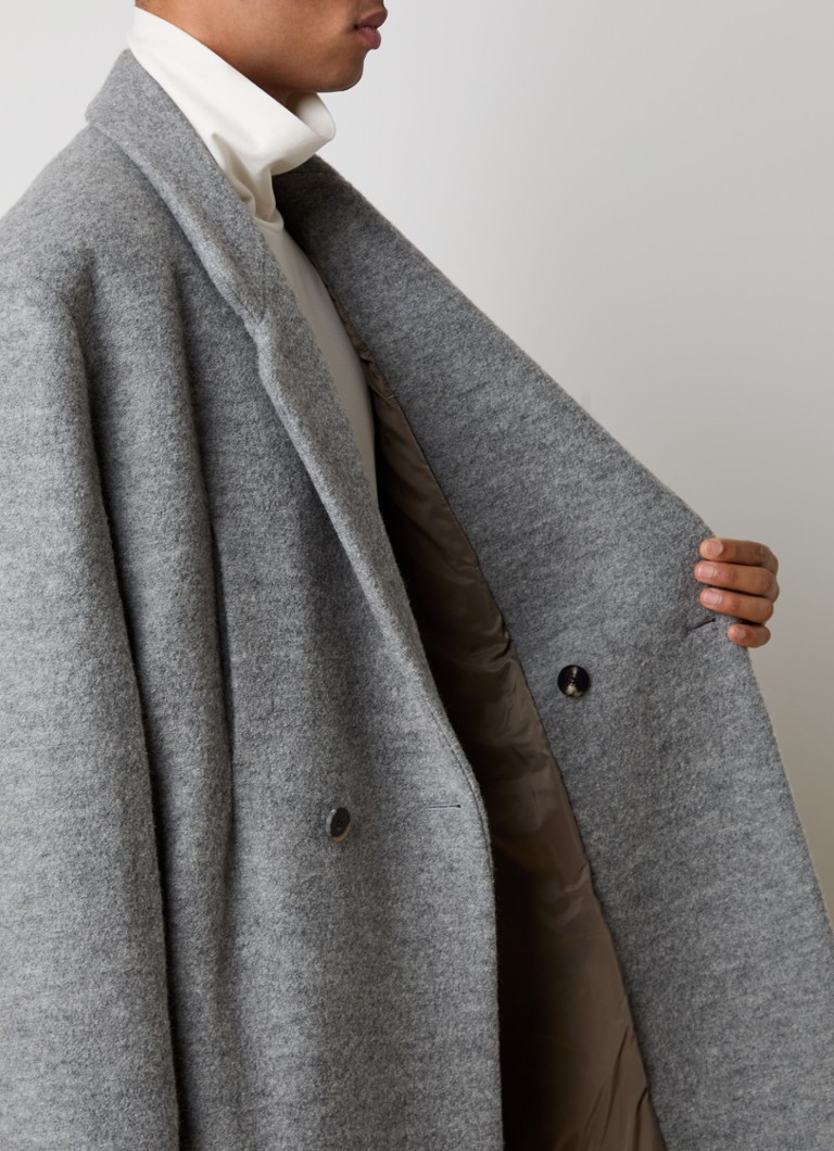 Fear of God Zweireihiger Mantel aus Schurwolle mit Bindegürtel